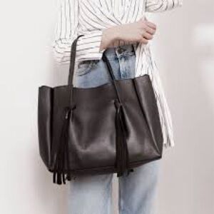 B-Low the Belt Miguel leather tassel slouch bag